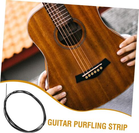8pcs Guitar Edge Strip Decoration Purfling Binding Strips for Acoustic Guitars Edge Visual Upgrade for Musicians in Saudi Arabia