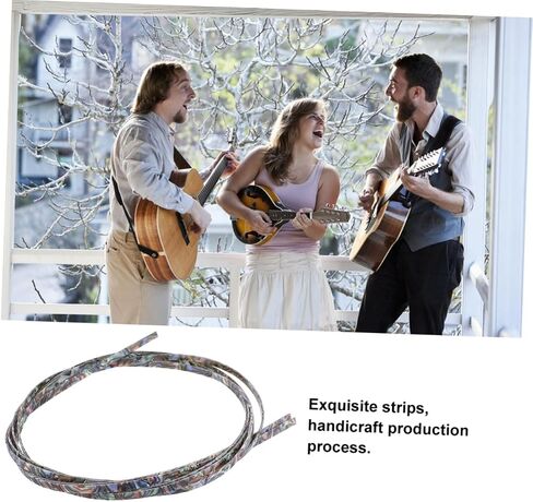 BESPORTBLE Craft Guitar Edge Trim 2pcs Abs Abalone Shell Guitar Purfling Strip for Diy in Saudi Arabia