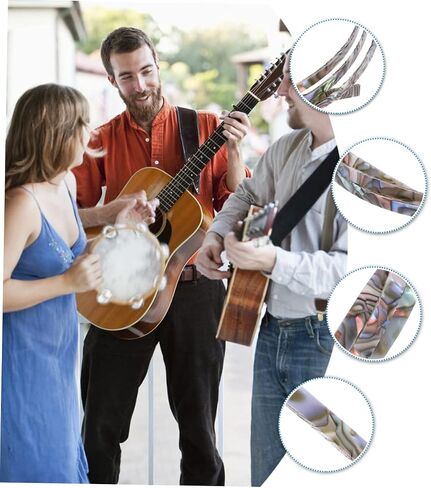 BESPORTBLE Craft Guitar Edge Trim 2pcs Abs Abalone Shell Guitar Purfling Strip for Diy in Saudi Arabia