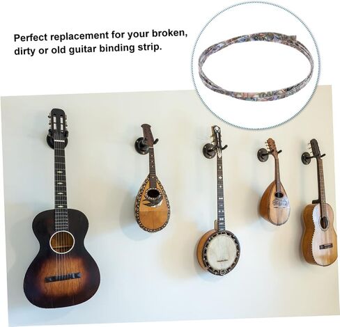 BESPORTBLE Craft Guitar Edge Trim 2pcs Abs Abalone Shell Guitar Purfling Strip for Diy in Saudi Arabia
