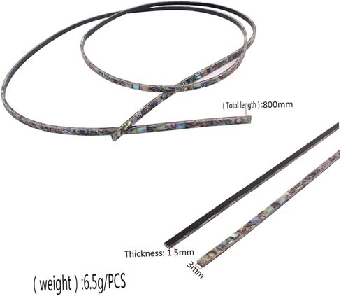 Colored Bead Strips Abalone Shell Guitar Inlay Ukulele Binding Strip Colorful in Kuwait