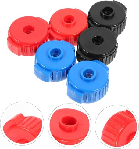 6pcs Quick Release Cymbal Nuts for Drum Kits Plastic Quick Assembly Nuts Easy Install Cymbal Hardware for Percussion Performances Black Blue Red in Saudi Arabia
