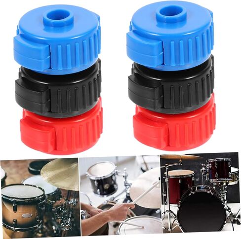 6pcs Quick Release Cymbal Nuts for Drum Kits Plastic Quick Assembly Nuts Easy Install Cymbal Hardware for Percussion Performances Black Blue Red in Saudi Arabia
