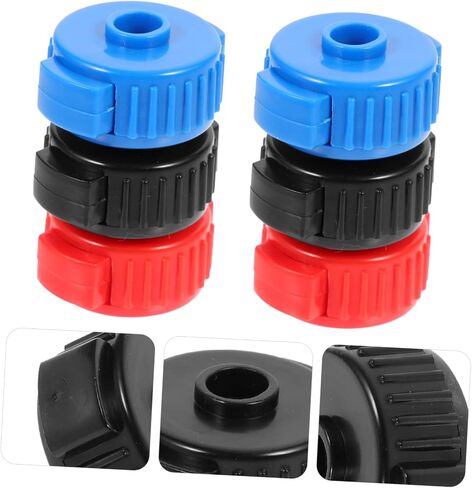 6pcs Quick Release Cymbal Nuts for Drum Kits Plastic Quick Assembly Nuts Easy Install Cymbal Hardware for Percussion Performances Black Blue Red in Saudi Arabia