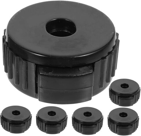 ibasenice 6pcs Cymbal Quick Release Caps for Drum Set Quick Assembly Nuts Easy to Install and Remove Sturdy Material Textured Grip Black in Saudi Arabia