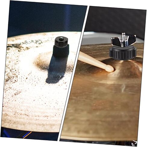 ibasenice 6pcs Cymbal Quick Release Caps for Drum Set Quick Assembly Nuts Easy to Install and Remove Sturdy Material Textured Grip Black in Saudi Arabia