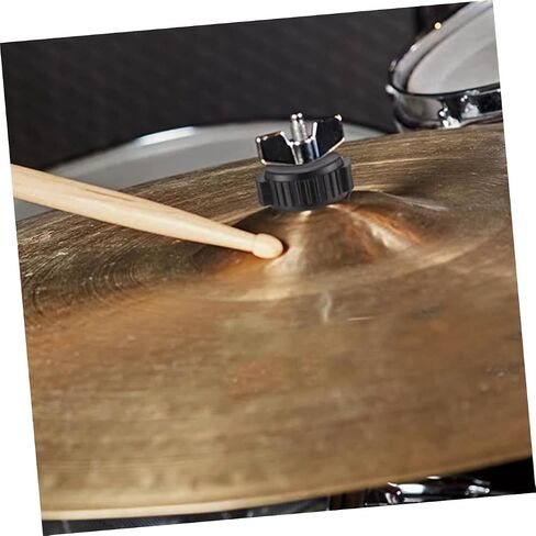 ibasenice 6pcs Cymbal Quick Release Caps for Drum Set Quick Assembly Nuts Easy to Install and Remove Sturdy Material Textured Grip Black in Saudi Arabia