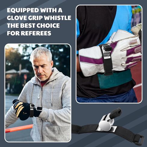 1 Pieces Sports Coach Whistle with Strap Metallic Loud Official Hockey Football Soccer Referee Whistle with Rubber Sleeve for Coaches Polices Referees in Saudi Arabia