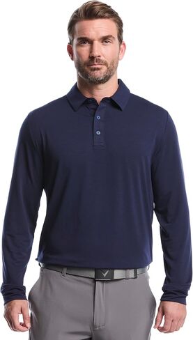 Callaway Mens Soft Touch Long Sleeve Golf Polo Shirt in Saudi Arabia