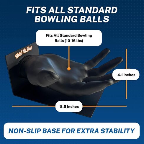 Hand-Sculptured Bowling Ball Holder & Stand - Durable Non-Slip Stylish Display Organizer for Bowling Enthusiasts, Sports Memorabilia, Home, Man Cave, Game Room Decor, or Professional Showcase in Kuwait