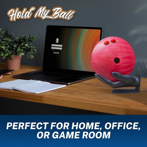 Hand-Sculptured Bowling Ball Holder & Stand - Durable Non-Slip Stylish Display Organizer for Bowling Enthusiasts, Sports Memorabilia, Home, Man Cave, Game Room Decor, or Professional Showcase in Kuwait