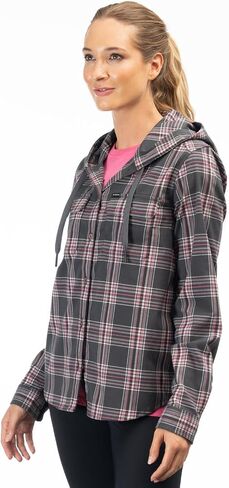 KLIM Women's Ginny Mountain Midweight Stretch Flannel Hoodie in Saudi Arabia