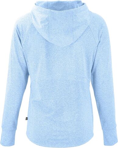 Cutter & Buck Adapt Knit Recycled Womens Heathered Hooded Pullover in Saudi Arabia