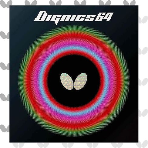 Butterfly Dignics 64 Table Tennis Rubber Table Tennis Rubber | 1.9 mm or 2.1 mm | Red or Black | 1 Inverted Table Tennis Rubber Sheet | Professional Table Tennis Rubber in Saudi Arabia