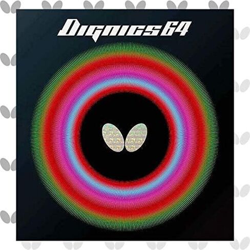 Butterfly Dignics 64 Table Tennis Rubber Table Tennis Rubber | 1.9 mm or 2.1 mm | Red or Black | 1 Inverted Table Tennis Rubber Sheet | Professional Table Tennis Rubber in Saudi Arabia