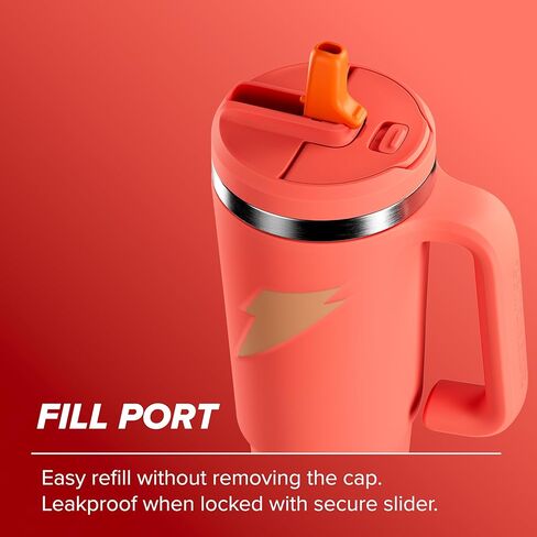 زجاجة بهلوان من الفولاذ المقاوم للصدأ من جاتوريد، جرافيت، عزل مزدوج الجدار، 36 أونصة سائلة in Kuwait