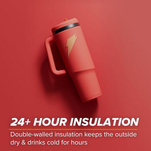 زجاجة بهلوان من الفولاذ المقاوم للصدأ من جاتوريد، جرافيت، عزل مزدوج الجدار، 36 أونصة سائلة in Kuwait