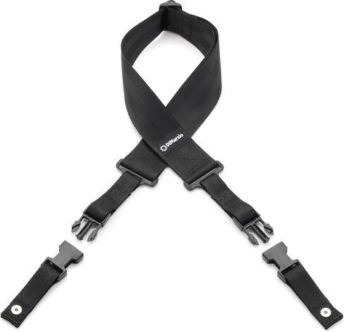 DiMarzio DD2200N 2 inch Nylon ClipLock Guitar Strap - Black (Short Length) (2-pack) Bundle in Saudi Arabia