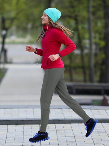 1 Pack Women's Soft Joggers Athletic Warm Workout Sweatpants Ideal for Running Yoga Lounge Pants with Pockets Drawstrings in Saudi Arabia