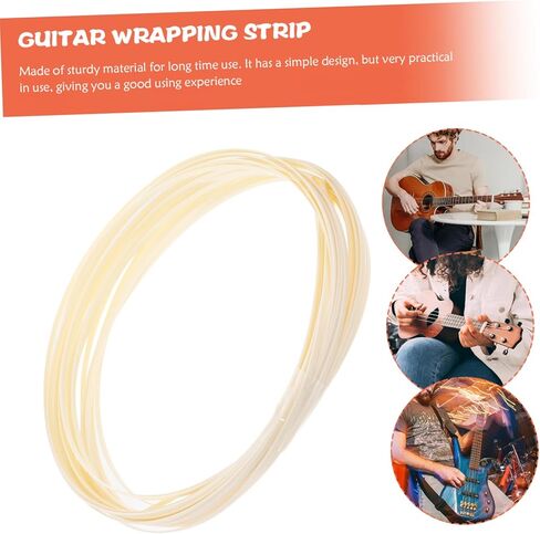 10pcs Guitar Edging Guitarists Black Multiple Bind Strip Blue Wide Trim Guitar Inlay Guitar Supplies Guitar Decoration Guitar Body Decor Ukulele Inlay White in Kuwait