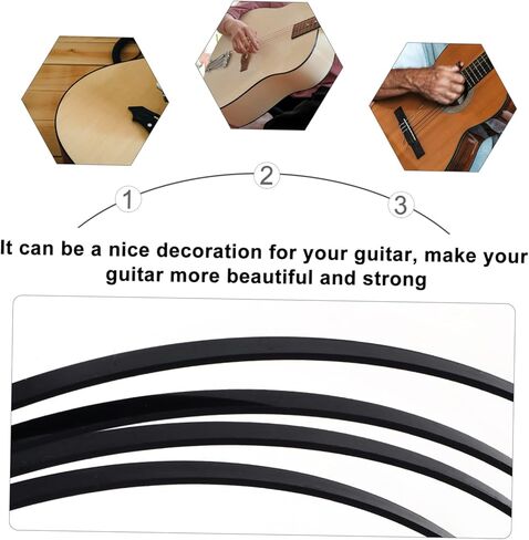 Fit Guitar Edge Strip Acoustic Guitar Accessory Plastic Binding Strip for Repair in Kuwait
