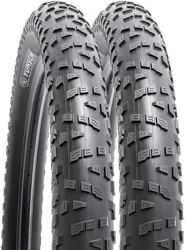 YUNSCM 27.5 Lightweight Bike Tires 27.5x3.0 (ETRTO 75-584) -60TPI Nylon,Puncture-Resistant,Compatible with Mountain Bike Tires 27.5 x 3.0-2 PCS (Y-1156) in Saudi Arabia