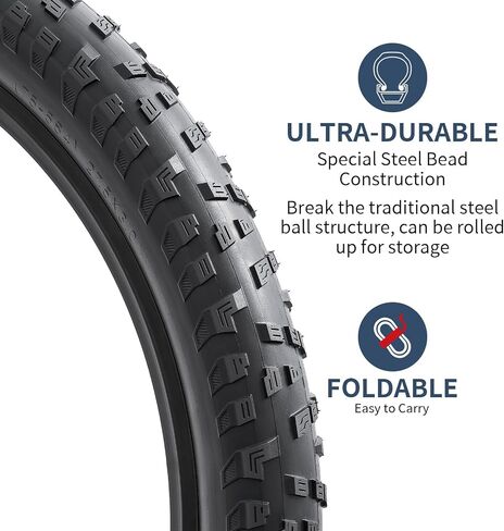 YUNSCM 27.5 Lightweight Bike Tires 27.5x3.0 (ETRTO 75-584) -60TPI Nylon,Puncture-Resistant,Compatible with Mountain Bike Tires 27.5 x 3.0-2 PCS (Y-1156) in Saudi Arabia