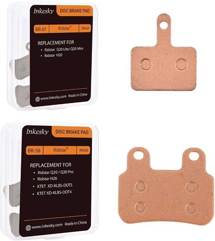 Brake Pads Compatible with Ridstar Q20 Pro & Lite &Mini/H20/H26, KTET XD-KLBS-DOTS/XD-KLBS-DOT4 (2 Pairs/4 Pads) in Saudi Arabia