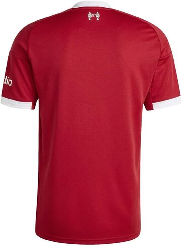 adidas Liverpool FC 25/26 Men's Home Jersey (US, Alpha, Medium, Regular, Regular, Strawberry Red) in Saudi Arabia
