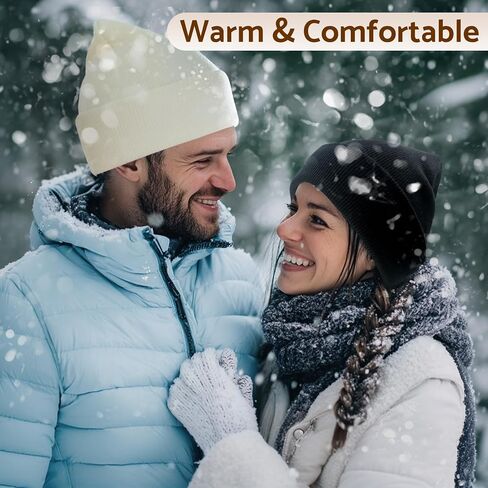Winter Hats for Women Warm Beanies Soft Cable Knit Beanie for Women Skull Cap in Saudi Arabia