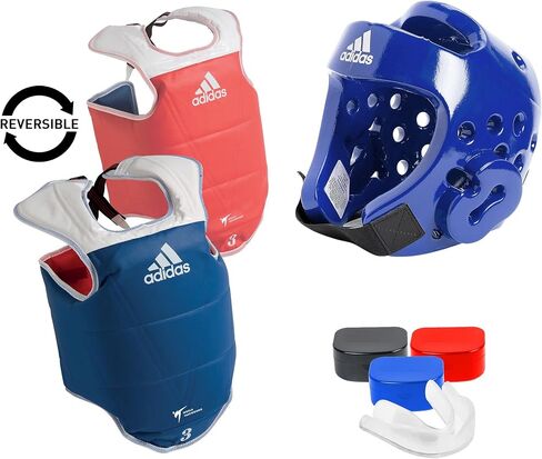 adidas Taekwondo Custom Ultimate Sparring Gear Set w/Optional Accessories - Blue in Saudi Arabia