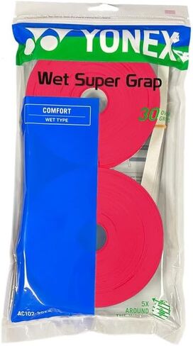YONEX Wet Super GRAP 30 Grips- Enhanced Tack & Control (Assorted Colors) in Saudi Arabia