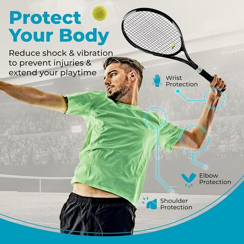 Tennis Racket Dampener - Cute Designs - Vibration & Noise-Reducing Tennis Shock Absorber for Racquets - Secure, Easy-Install Accessories for Players of All Levels in Saudi Arabia
