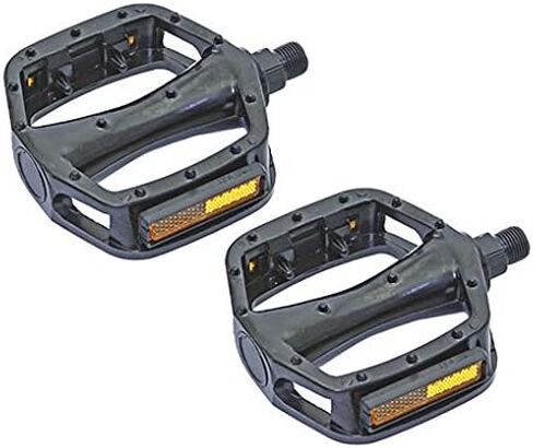 Alta Bicycle Alloy Platform Pedals, Multiple Color & Sizes. (Black, 9/16") in Saudi Arabia