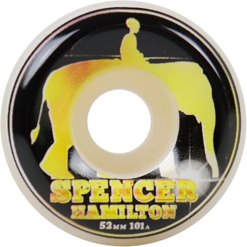 Satori Skateboard Wheels 52mm Spencer Hamilton Gold Elephant Conical 101A with Spitfire Bearings in Saudi Arabia