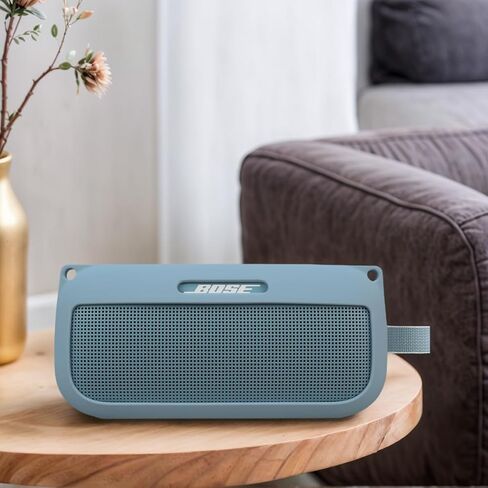 Soft Silicone Cover Case Compatible with for Bose SoundLink Flex Bluetooth Portable Speaker, Protective Skin Sleeve for Bose SoundLink Flex Speaker Accessories, Blue in Saudi Arabia