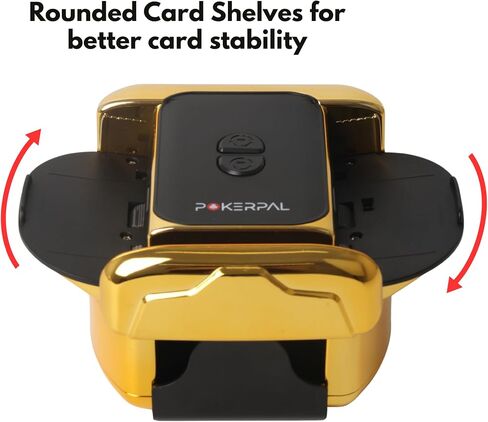 Automatic Card Shuffler for 1-2 Decks, Dual Mode Card Shuffler with Auto-Stop Function, USB-C Rechargeable Battery, suitable for UNO, Skip-Bo, Poker, Blackjack, Texas Hold’em in Saudi Arabia