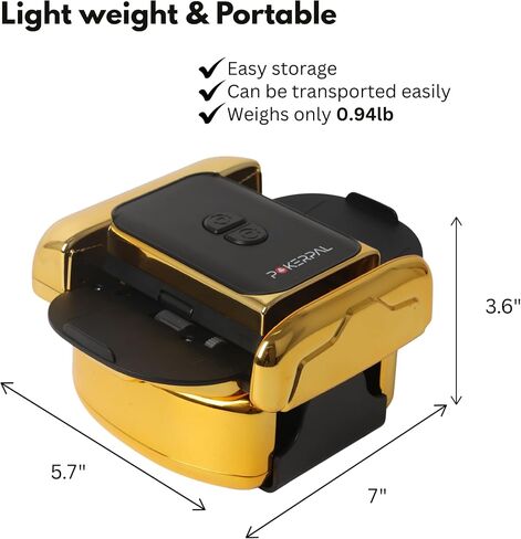 Automatic Card Shuffler for 1-2 Decks, Dual Mode Card Shuffler with Auto-Stop Function, USB-C Rechargeable Battery, suitable for UNO, Skip-Bo, Poker, Blackjack, Texas Hold’em in Saudi Arabia