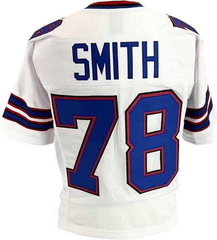 Bruce Smith Jersey White Buffalo | Unisex Adult Sizes S-5XL Unsigned Custom Sewn Stitched in Saudi Arabia