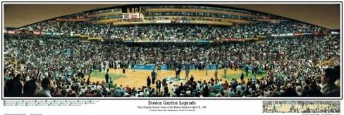 Boston Celtics Boston Garden Legends 1995 Stadium Panoramic Print (You Choose Frame and mat Color) in Saudi Arabia