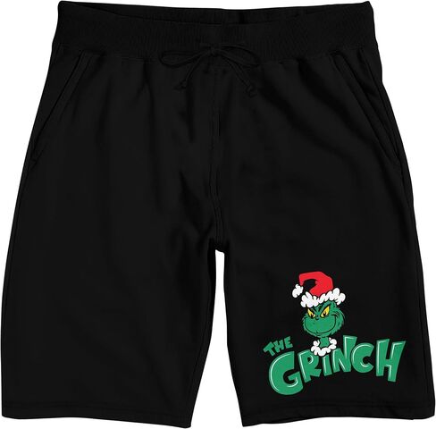 Bioworld The Grinch Character Face Adult Black Sleep Pajama Shorts in Saudi Arabia