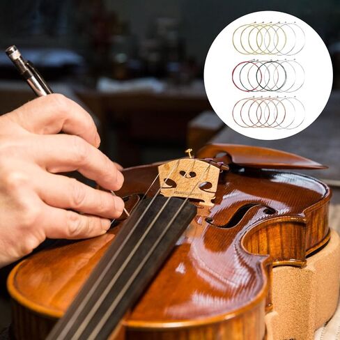 18Pcs Acoustic Guitar Strings Replacement Steel String for Electric Acoustic Beginners, Gold/Brass/Multicolor in Saudi Arabia