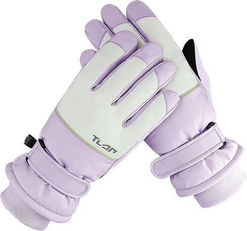 Andiker Ski Gloves for Women, Warm Waterproof Gloves with Thick Plush Lining Winter Gloves for Women Skiing Hiking Cycling in Saudi Arabia