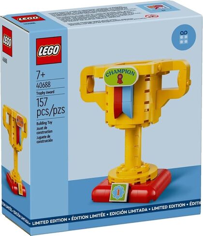 LEGO Buildable & Customizable Trophy Award Kit 40688 (157 Pieces) for Kids Ages 7+ in Saudi Arabia