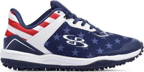 حذاء Boombah Viper للرجال على العشب - USA One Nation - مقاسات متعددة in Kuwait