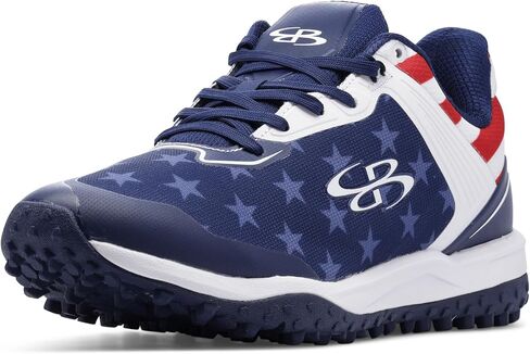 حذاء Boombah Viper للرجال على العشب - USA One Nation - مقاسات متعددة in Kuwait