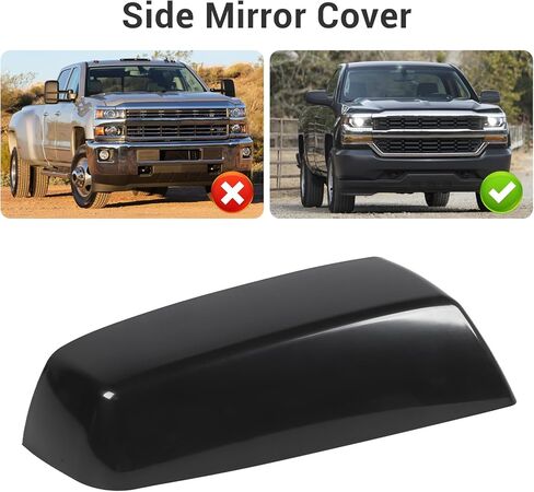 Car Side Mirror Housing Cover, Side Mirror Cover High Strength ABS Exterior Rearview Cap for 1500 20142018 (Left: 80A805607 in Saudi Arabia
