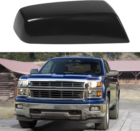 Car Side Mirror Housing Cover, Side Mirror Cover High Strength ABS Exterior Rearview Cap for 1500 20142018 (Left: 80A805607 in Saudi Arabia