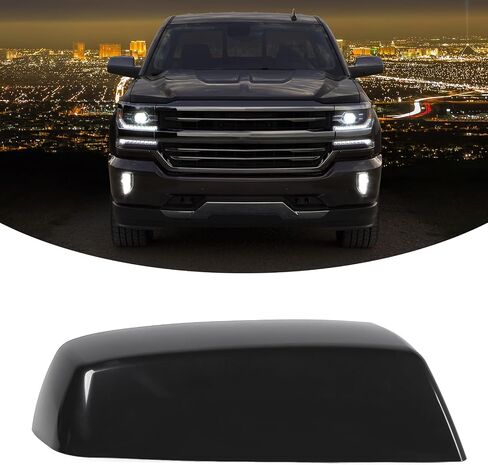 Car Side Mirror Housing Cover, Side Mirror Cover High Strength ABS Exterior Rearview Cap for 1500 20142018 (Left: 80A805607 in Saudi Arabia