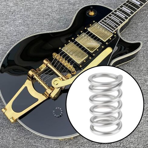 SING F LTD 2Pcs Stainless Steel Tremolo Arm Tension Springs 18.5x28.5x13.3mm Compatible with Bigsby Electric Guitar Bass, Black in Saudi Arabia